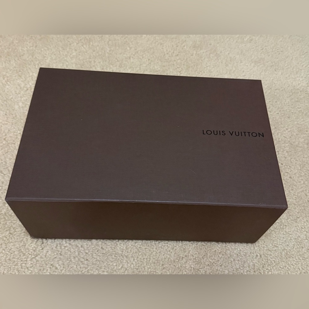 New! Louis Vuitton Dark Brown Storage Shoe box